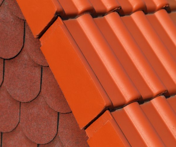 clean terracotta tile roof